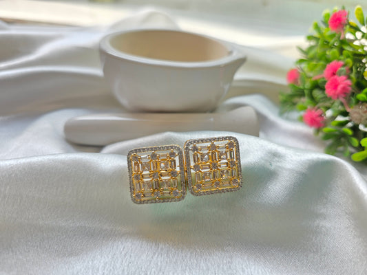 Light Purple With White Pearl American Diamond Jewellery