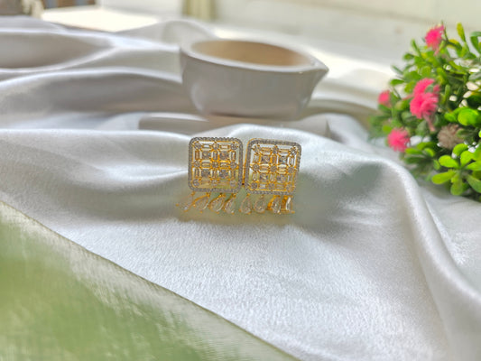 Cream And White Oval Pearl AD Necklace