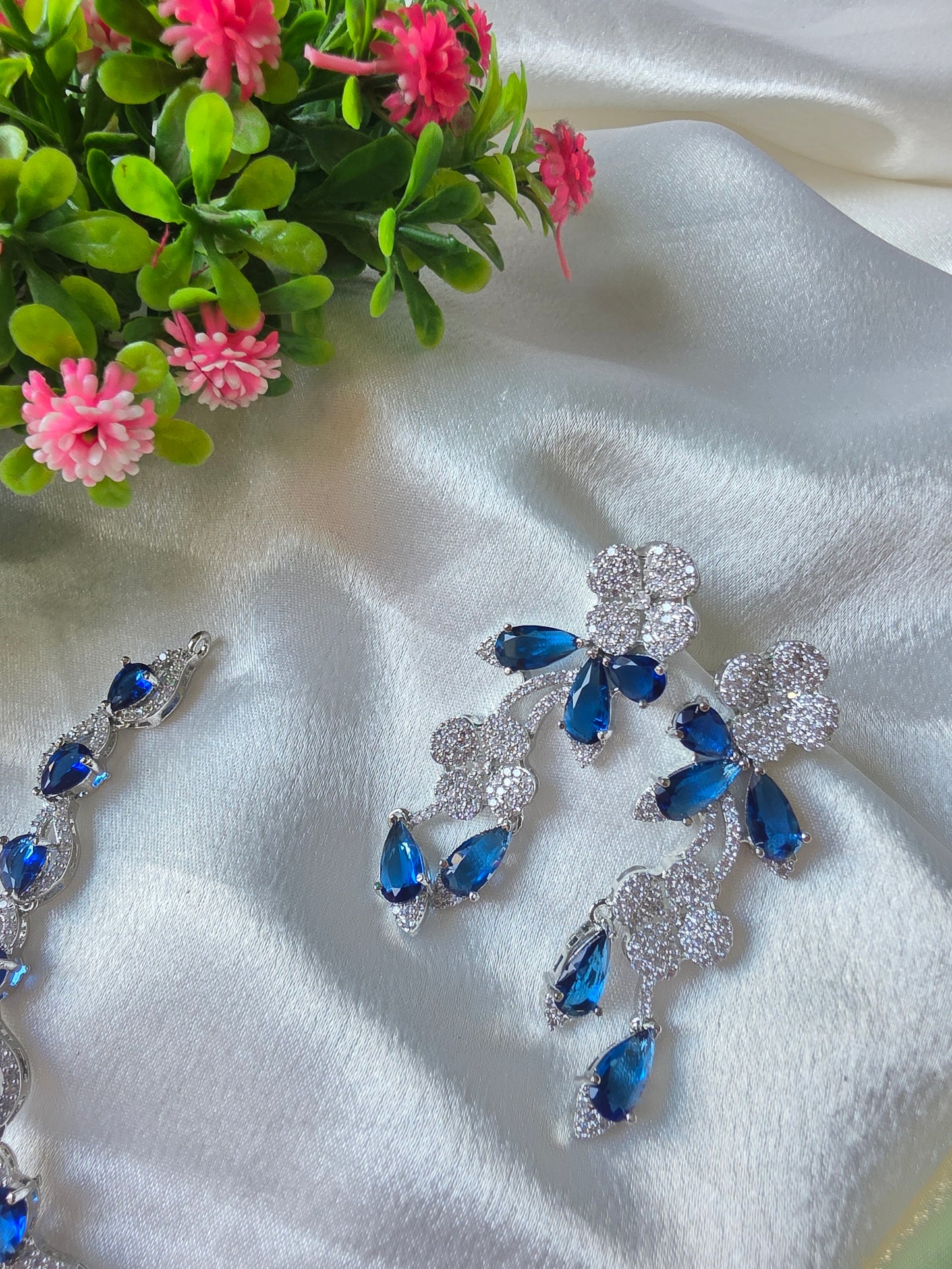 Berry Blue AD Necklace