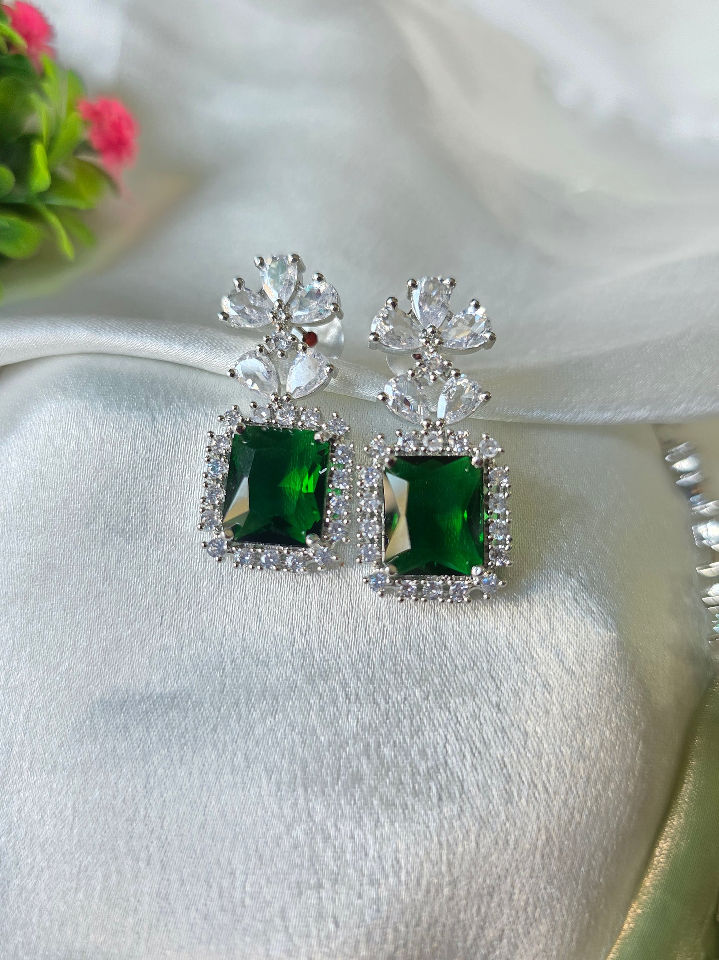 Rome Green AD Necklace