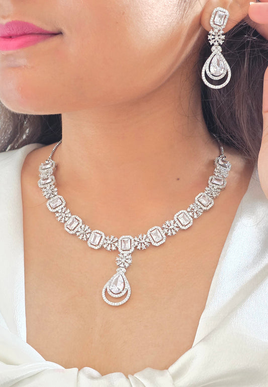 White AD Necklace