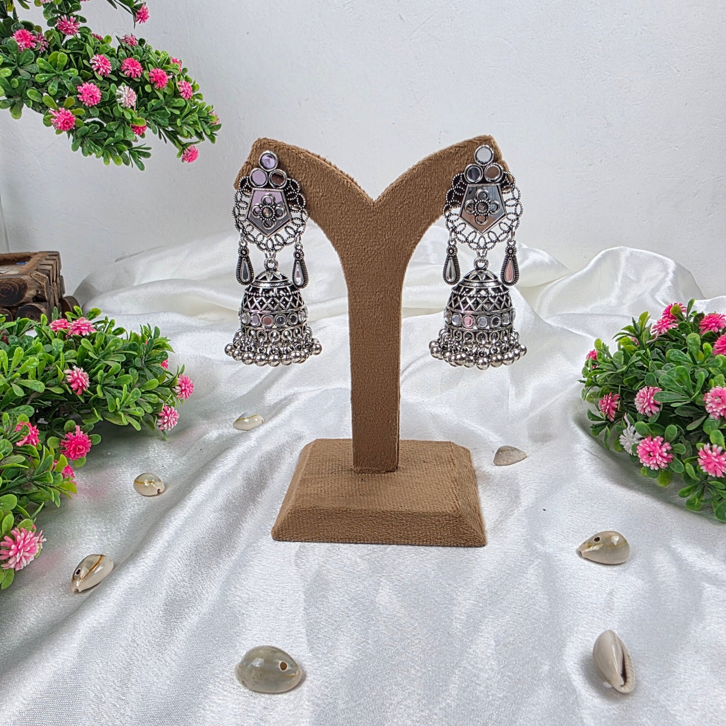 Ethnic Oxidised Earrings