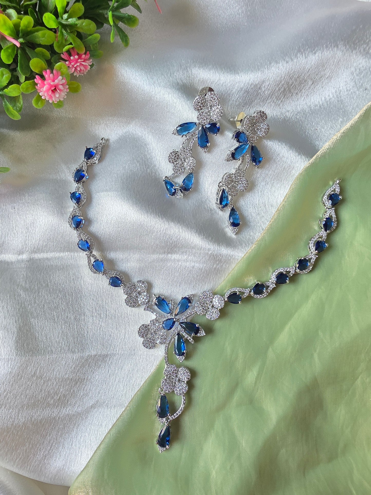 Berry Blue AD Necklace