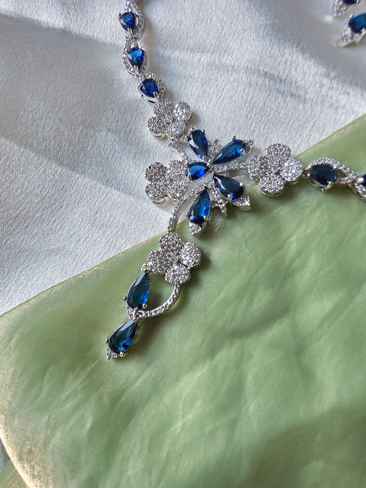 Berry Blue AD Necklace