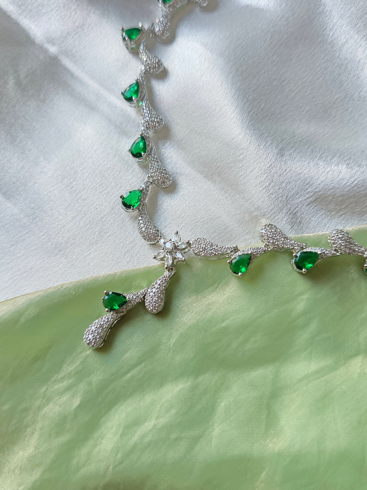 Velora Green AD Necklace