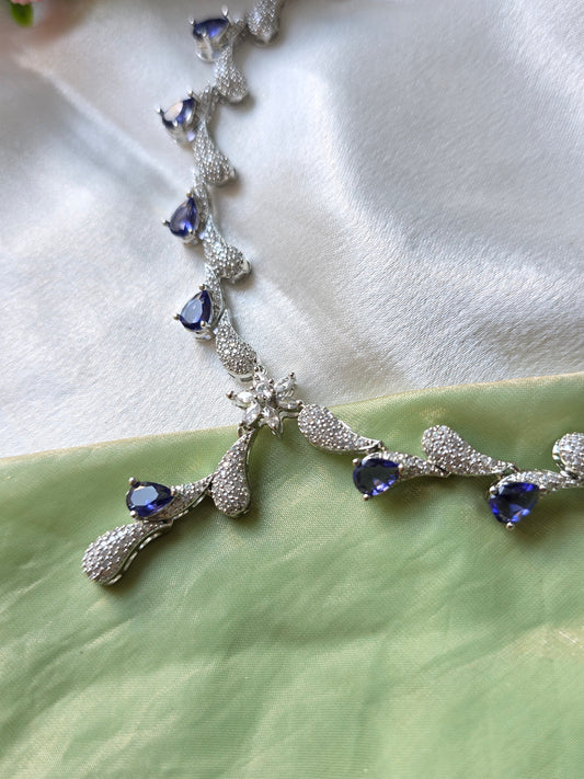 Velora Purple AD Necklace