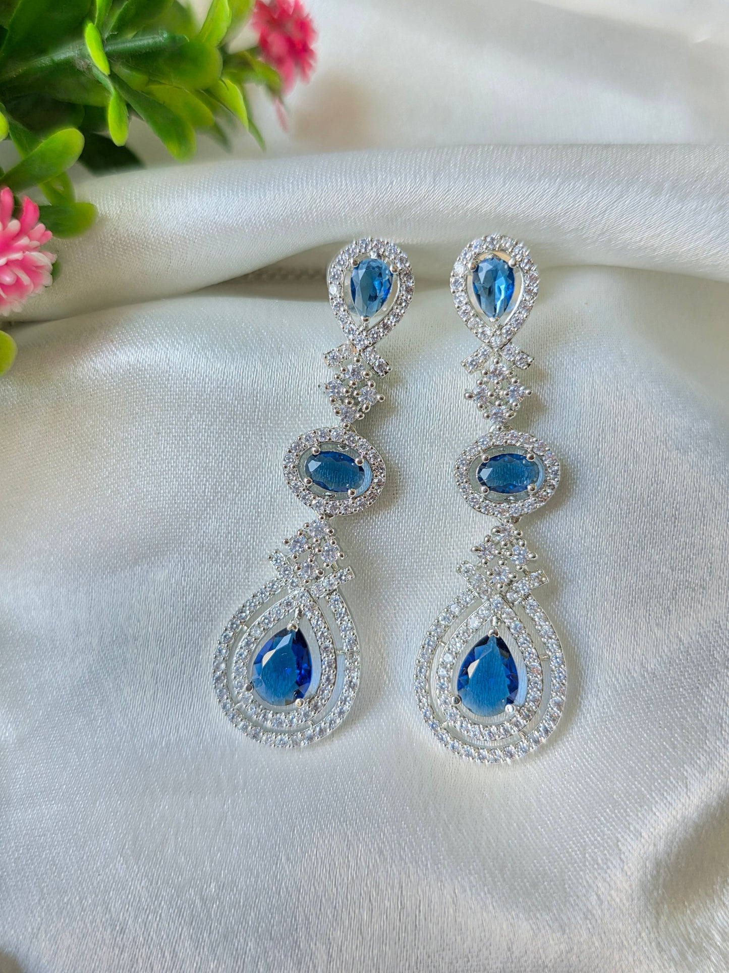 Corsica Blue AD Necklace