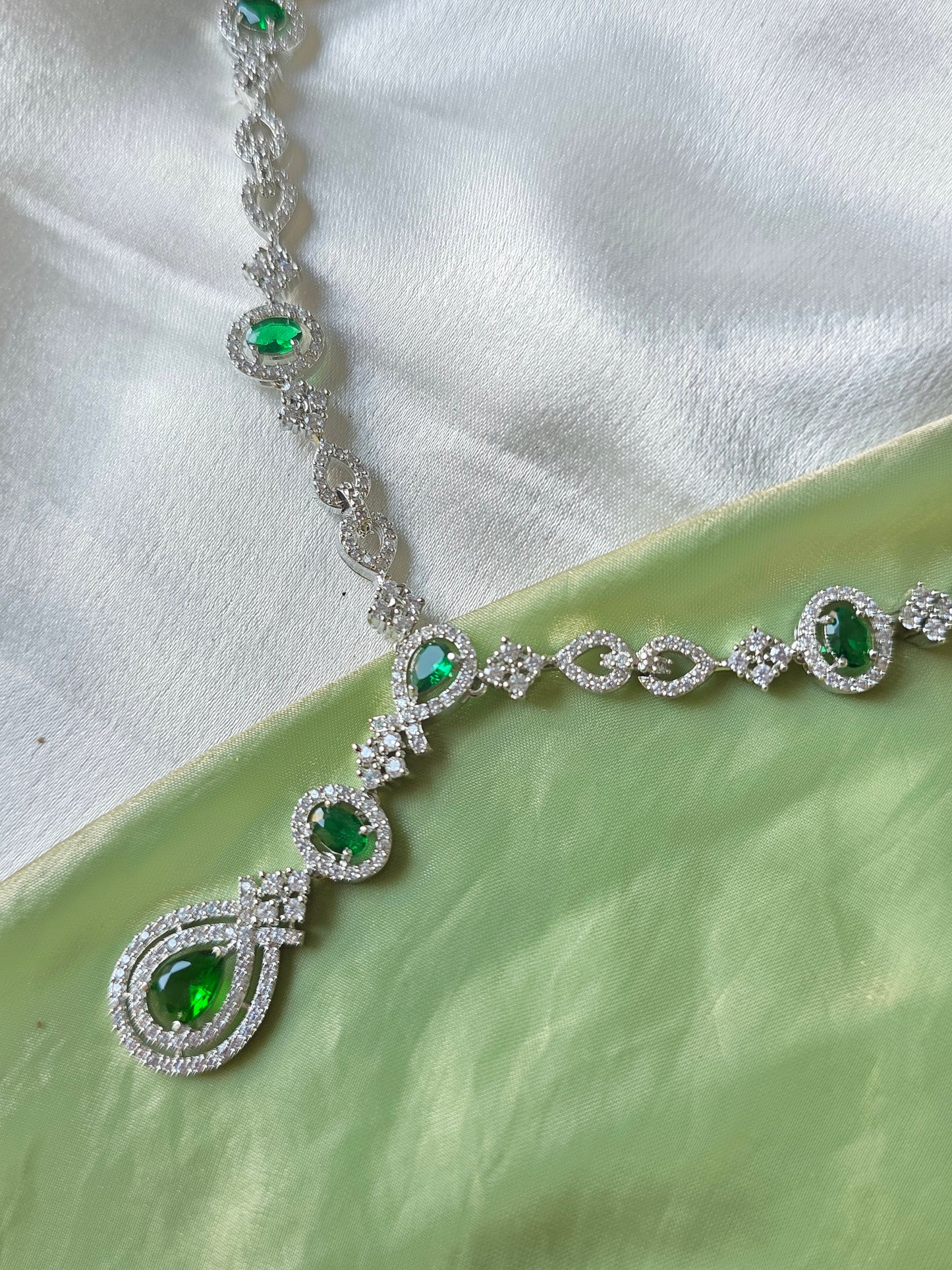 Corsica Green AD Necklace