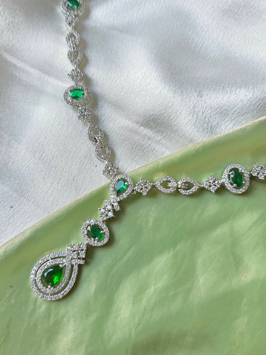 Corsica Green AD Necklace