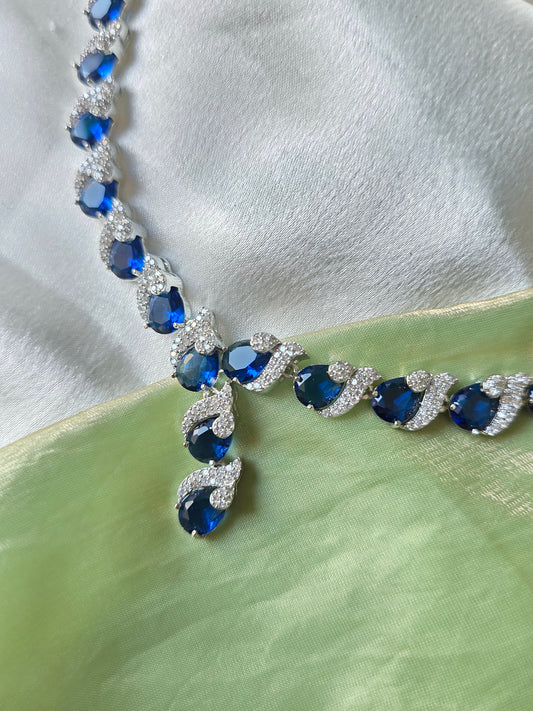 Lustre Blue AD Necklace