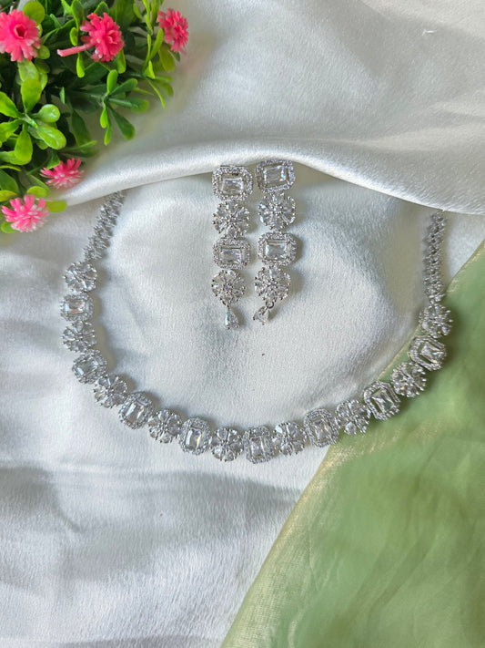 Turin White AD Necklace