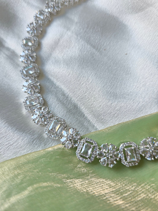 Turin White AD Necklace