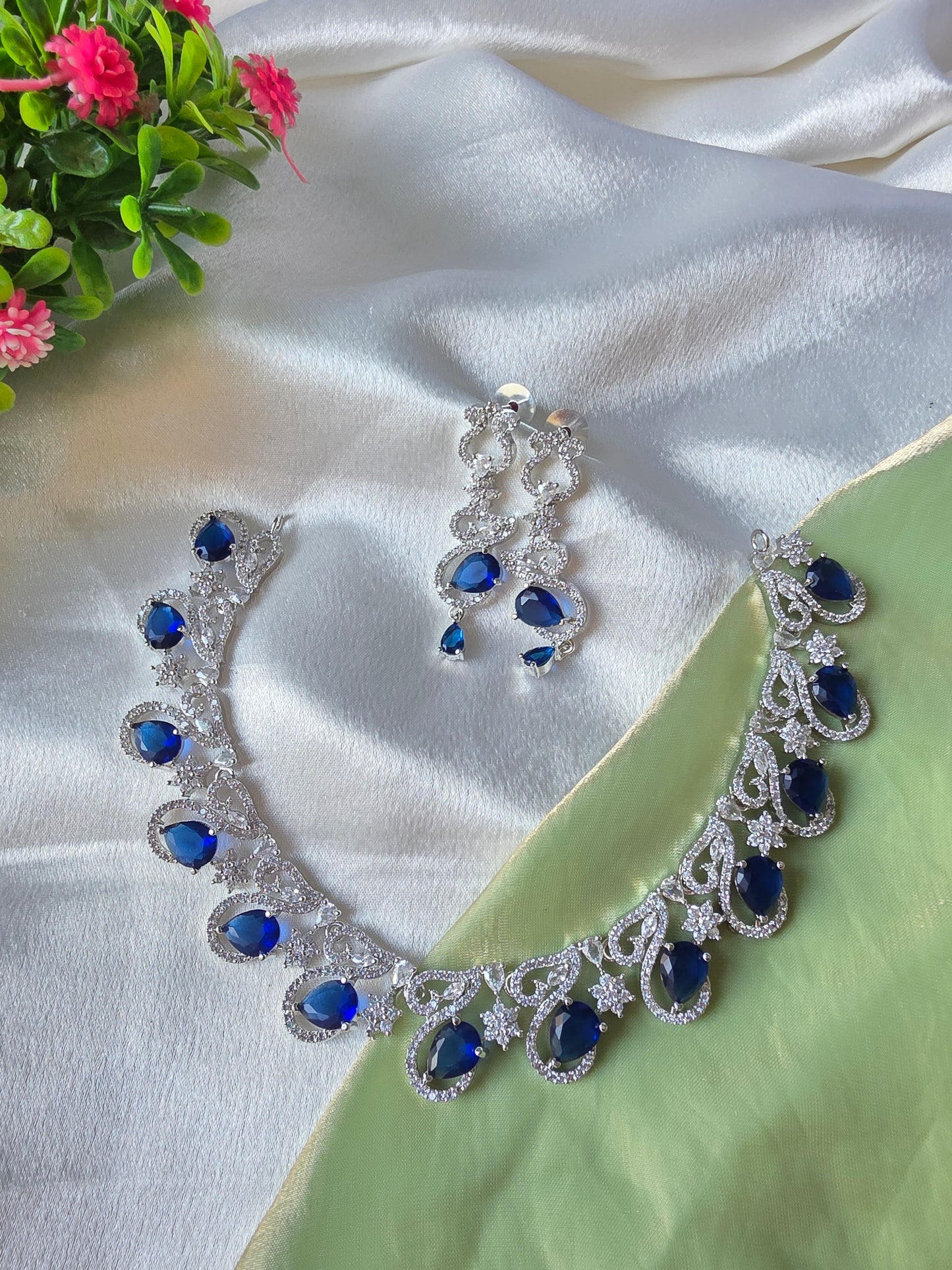 Glow Blue AD Necklace