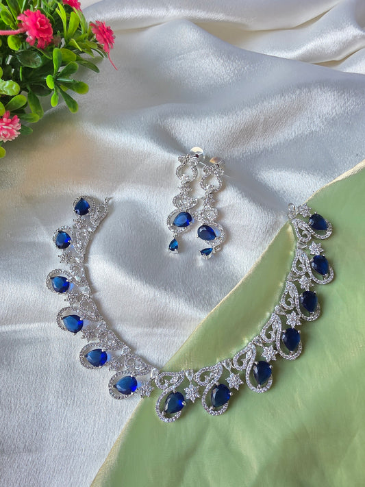 Glow Blue AD Necklace